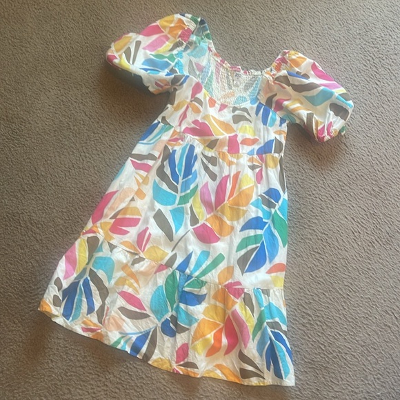 Tabitha Brown Botanical Floral Leaf Multicolor Dress - Size M - Picture 6 of 7